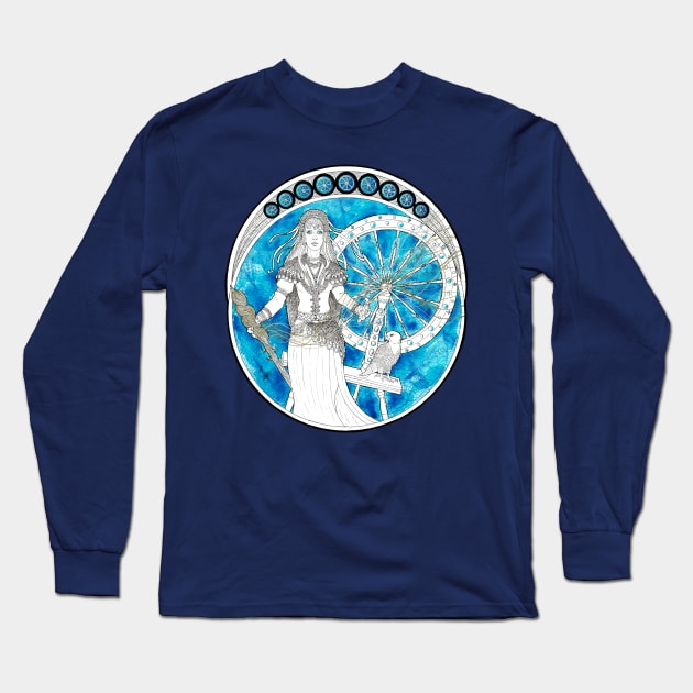 Frigg Long Sleeve T-Shirt by VarvargArtwork